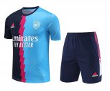 2023-2024 Arsenal Blue Football Training Set (Shirt + Short) Men's