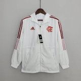 2022-2023 Flamengo White All Weather Windrunner Football Jacket Shirt Men's