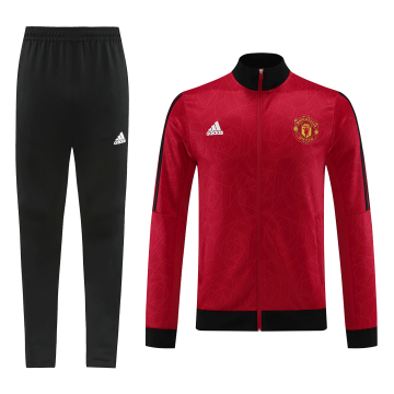 2023-2024 Manchester United Red Football Training Set (Jacket + Pants) Men's