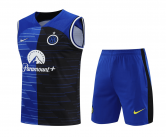 2024-2025 Inter Milan Blue Football Training Set (Singlet + Short) Men's
