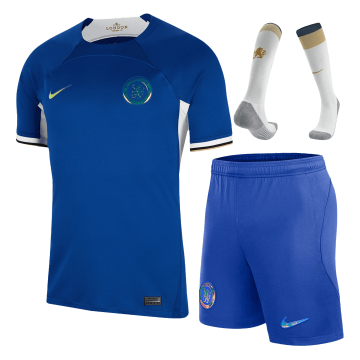 2023-2024 Chelsea Home Football Whole Set(Shirt + Shorts + Socks) Men's