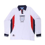 1998 England Home Long Sleeve Football Shirt Men's #Retro