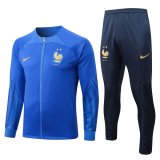 2022 France Blue Football Training Set (Jacket + Pants) Men's