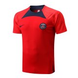 2022-2023 PSG Red Short Football Training Shirt Men's