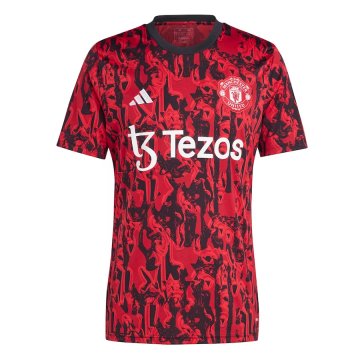2023-2024 Manchester United Red Football Training Shirt Men's
