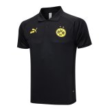 2023-2024 Borussia Dortmund Black Football Polo Shirt Men's
