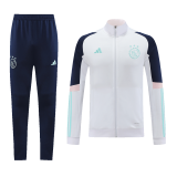 2023-2024 Ajax White Football Training Set (Jacket + Pants) Men's