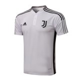 2021-2022 Juventus White - Black Football Polo Shirt Men's