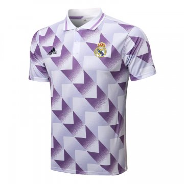 2022-2023 Real Madrid Violet Football Polo Shirt Men's