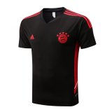 2022-2023 Bayern Munich Black Short Football Training Shirt Men's