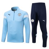 2022-2023 Manchester City Blue Football Training Set Men's