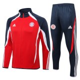 2021-2022 Bayern Munich Teamgeist Red Football Training Set (Jacket + Pants) Men's
