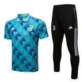 2022-2023 Juventus Blue Football Training Set (Polo + Pants) Men's