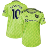 2022-2023 Manchester United Third Away Football Shirt Women's #Rashford #10