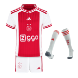 2023-2024 Ajax Home Football Whole Set (Shirt + Short + Socks) Children's