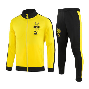 2023-2024 Borussia Dortmund Yellow Football Training Set (Jacket + Pants) Men's