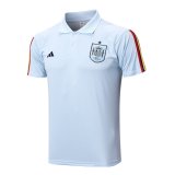 2023 Spain Off Blue Soccer Polo Shirt Men's