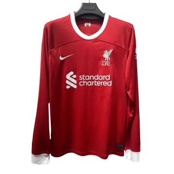 2023-2024 Liverpool Home Football Shirt Men's #Long Sleeve