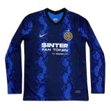 2021-2022 Inter Milan Home Long Sleeve Men's Football Shirt