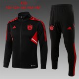 2022-2023 Bayern Munich Black Football Training Set (Jacket + Pants) Children's