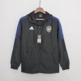 2022-2023 Arsenal Black All Weather Windrunner Football Jacket Shirt Men's