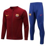 2022-2023 Barcelona Burgundy Football Training Set (Jacket + Pants) Men's
