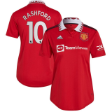 2022-2023 Manchester United Home Football Shirt Women's #Rashford #10