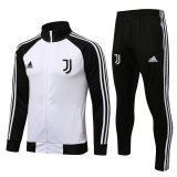 2021-2022 Juventus White - Black Football Training Set (Jacket + Pants) Men's
