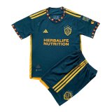 2023-2024 Los Angeles Galaxy Away Football Set (Shirt + Short) Children's