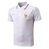 2022 France White Football Polo Shirt Men's