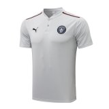 2021-2022 Manchester City Light Grey Football Polo Shirt Men's