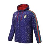 2023-2024 Real Madrid x Gucci Royal All Weather Windrunner Football Jacket Men's
