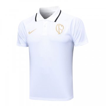 2023-2024 Corinthians White Football Polo Shirt Men's