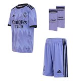 2022-2023 Real Madrid Away Football Full Kit ( Shirt + Short + Sock ) Children's