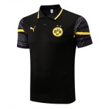 2022-2023 Borussia Dortmund Black Football Polo Shirt Men's
