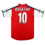 2000/2001 Arsenal Home Football Shirt Men's #Retro Bergkamp #10