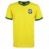 1970 Brazil Home Football Shirt Men's #Retro