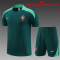 2023-2024 Portugal Green Football Training Set (Shirt + Short) Children's