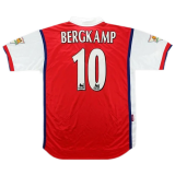 1998/99 Arsenal Home Football Shirt Men's #Retro Bergkamp #10