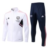 2022-2023 Arsenal White Football Training Set (Jacket + Pants) Men's