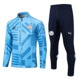 2022-2023 Manchester City Blue Football Training Set (Jacket + Pants) Men's