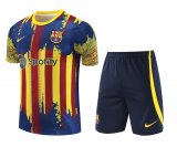2023-2024 Barcelona Yellow Football Training Set (Shirt + Short) Men's