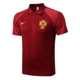 2022 Portugal Burgundy Football Polo Shirt Men's