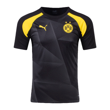 2023-2024 Borussia Dortmund Black Pre-Match Football Shirt Men's