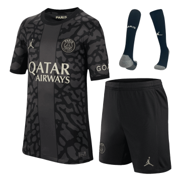 2023-2024 PSG Third Away Football Whole Set (Shirt + Short + Socks) Children's