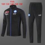 2021-2022 Napoli Black Football Training Set (Jacket + Pants) Children's