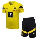 2022-2023 Borussia Dortmund Yellow Football Training Set (Shirt + Short) Men's