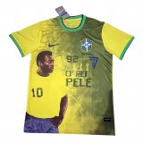 2022 Brazil Yellow Pele Football Shirt Men's #Special Edition