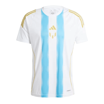 2024 Argentina Pitch 2 Street Blue&White Football Training Shirt Men's #Messi #10