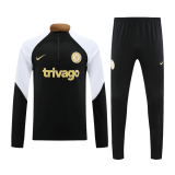 2023-2024 Chelsea Black Football Training Set (Sweatshirt + Pants) Men's